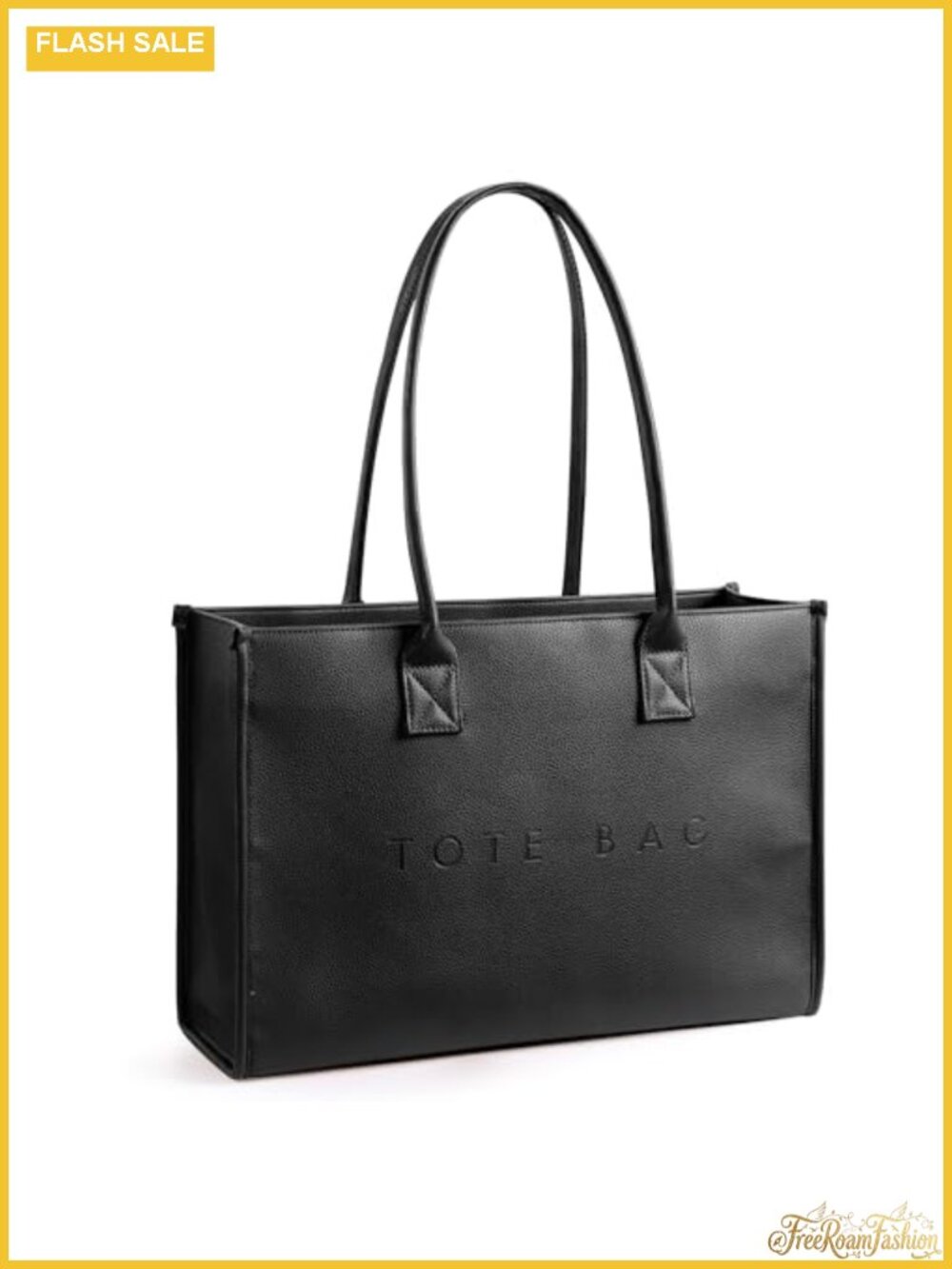 Oversize PU Leather Tote Bag Women Weekender Shopper Large Capacity Travel